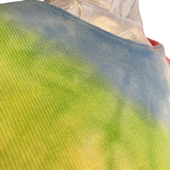 Vintage Y2K Pink Blue Rainbow Tie Dye Butterfly Embroidered Baby T shirt Sz - Picture 12 of 16